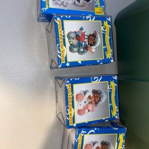 Holiday Figurine Set - Blue and White